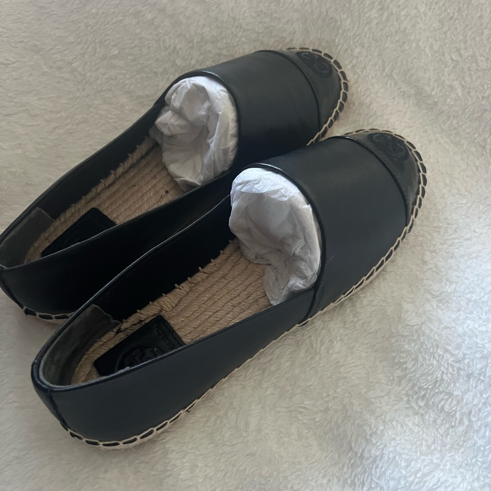 Tory Burch Espadrille Black leather